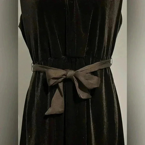 Draper James RSVP LBD Black Sleeveless Velvet Short Dress Sz Medium - Picture 7 of 10